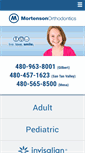 Mobile Screenshot of mortenson-ortho.com